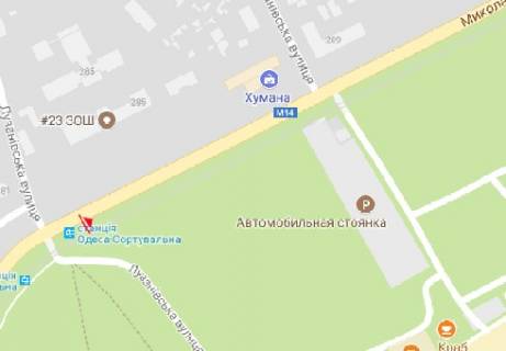 Билборд B в Одессе Николаевская дорога, 283 напротив схема