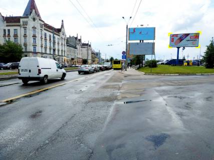 Билборд A в Львове ул. Городоцкая 112, на ул. Городоцкая, ж/д вокзал, макс. трафик людей + пригородний ж/д вокзал, ост. маршр. транспорта фото 1