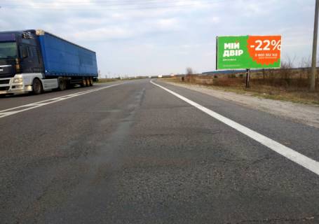 Билборд A в Львове, 6x3м.  Кордон, на м. Яворів, м. Львів, 1500 м. від прикордонного посту, траса Львів - Краківець (М-10), на АЗК АМІК, SHELL фото 1