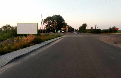 Билборд B в Жовкве м. Жовква, вул. Б.Хмельницького, виїзд з міста у напрямку м.Червоноград, м.Сокаль, м.Рава- Руська + АЗК LPG + жовта вітрозахисна люмінесцентна рамка фото 1