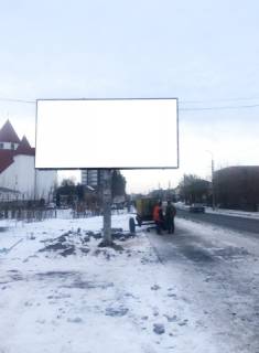 Билборд B в Бродах, 6x3м.  м. Броди, з/д вокзал, центр міста, вул. Залізнична 50, з вокзалу в центр фото 1