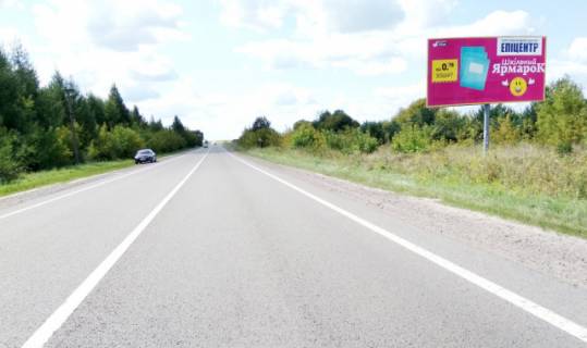 Billboard A in Radekhiv g. Radehov, vyezd s g.Radehov v napravlenii g.L'vova, g.Kamenka-Bugskaa, trassa L'vov-Luck (N-17) + AZK + zovta vitrozahisna luminescentna ramka + visoka konstrukcia Photo 1