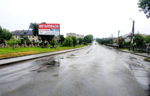 Білборд, Бігборд (Борд)  B у Жидачів, 5.9x2.9м.  м. Жидачів, вул. Данила Галицького, центральний виїзд на м.Ходорів, м.Тернопіль, на АЗК "ОККО" Фото 1