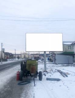 Билборд A в Бродах, 6x3м.  м. Броди, з/д вокзал, центр міста, вул. Залізнична 50, на вокзал фото 1
