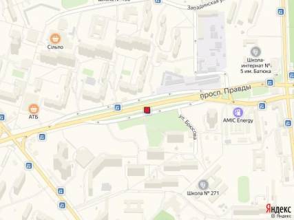 Билборд A в Киеве Проспект Правди,17 схема