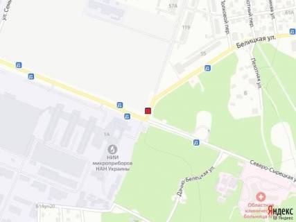 Билборд A в Киеве на розі вул.Межова/ вул.Північно-Сирецька схема