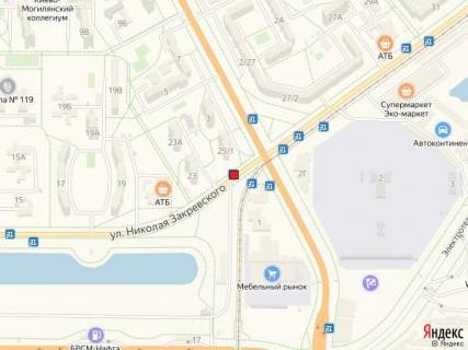 Билборд A в Киеве Вул. Закревського, 25/1 схема