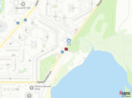Білборд, Бігборд (Борд)  A у Києві Вул. Прирічна, п/с, навпроти буд. 7-11 схема