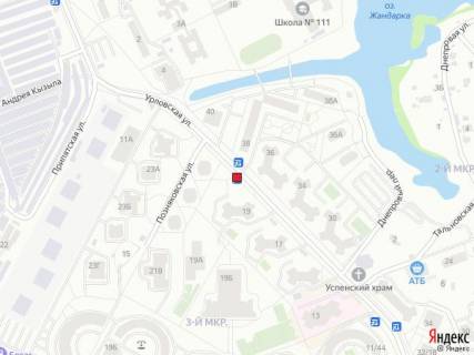 Нестандарт A в Киеве, 1,23x2,23  Вул. Урлівська, п/с схема