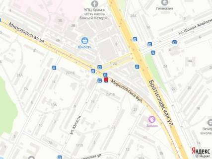 Білборд, Бігборд (Борд)  A у Києві Вул. Миропільська, 23 схема