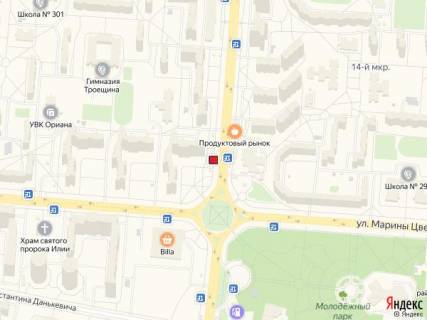 Нестандарт A у Києві, 1,23x2,23  Проспект Маяковського, 87/10 схема