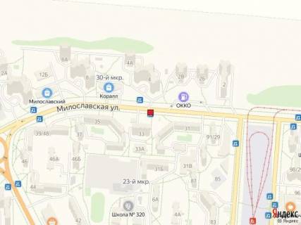 Билборд A в Киеве Вул. Милославська, 33 схема