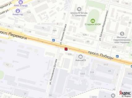 Билборд A в Киеве проспект Перемоги, 53 схема