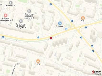 Билборд A в Киеве Проспект Правди, 60-62 схема