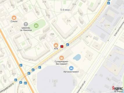 Билборд A в Киеве Вул. Закревського, 29 схема