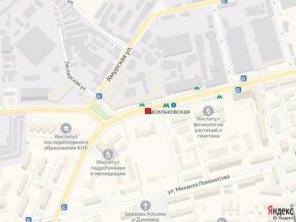 Билборд A в Киеве вул. Васильківська, 35 схема