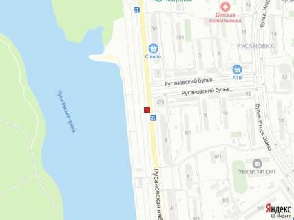 Билборд A в Киеве Русанівська набережна (навпроти Русанівський бул. 2/8) схема