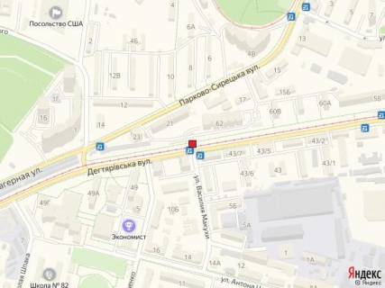 Билборд A в Киеве Вул. Дегтярівська, 62 п.с схема