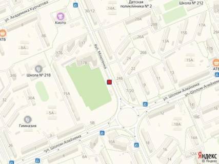 Билборд A в Киеве Вул. Мілютенка, 17-В схема