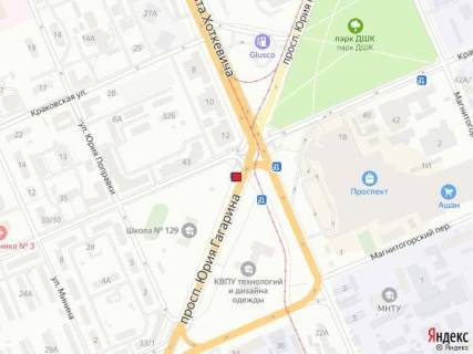 Билборд A в Киеве Гагаріна просп., 21 схема