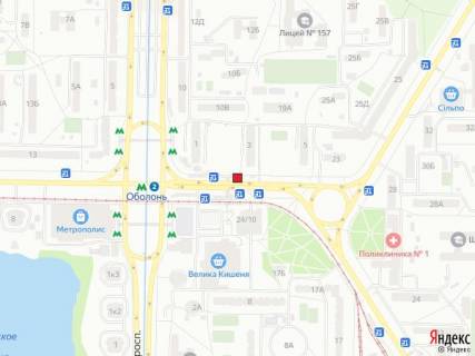 Нестандарт A в Киеве, 1,15x2,10  Оболонська площа, 3 (ул. Маршала Малиновського, 3) схема