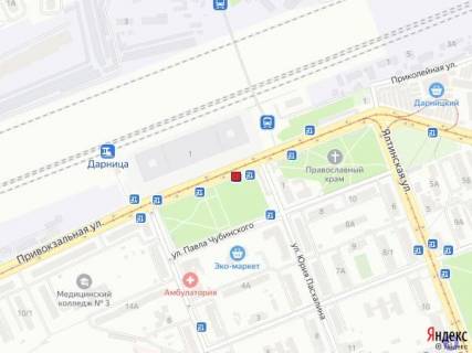 Билборд A в Киеве вул. Привокзальна (парк Привокзальний) схема