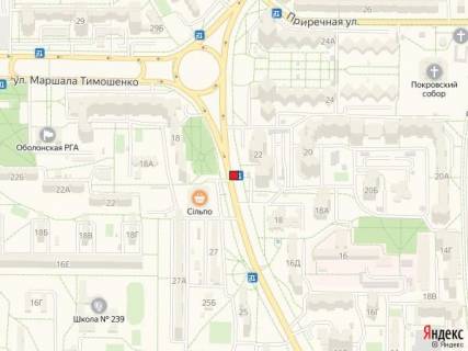 Билборд A в Киеве Просп. Героїв Сталінграду, 22 схема