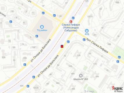 Нестандарт A в Киеве, 1,25x2,10  Вул. Бальзака 21/54 схема