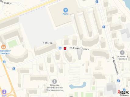 Нестандарт A в Киеве, 1,25x2,10  Вул. О. Пчілки, 5 схема