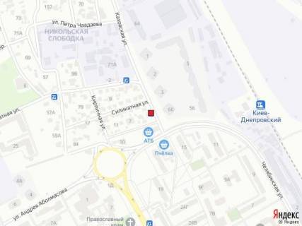 Билборд A в Киеве вул. Каховська, 63 схема