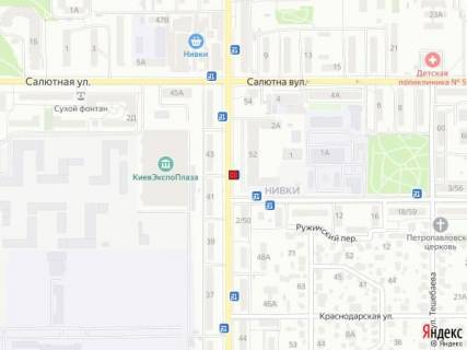 Билборд A в Киеве Вул. Данила Щербаківського, 52 схема