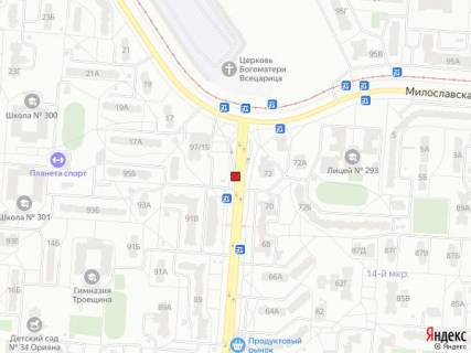 Нестандарт A у Києві, 1,23x2,23  Просп. Маяковського, 95 схема
