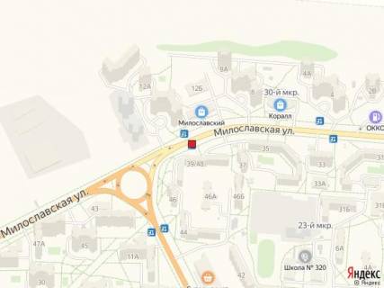 Білборд, Бігборд (Борд)  A у Києві Вул. Милославська, 39/48 схема