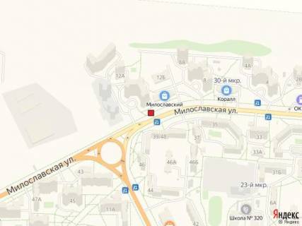 Билборд A в Киеве Вул. Милославська, 10а (ТЦ Милославський) схема
