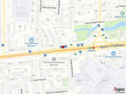 Билборд A в Киеве просп. Перемоги, 88/2 схема