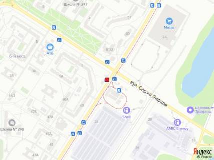 Нестандарт A у Києві, 1,23x2,23  Вул. Закревського, 49/1 схема