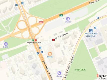Билборд A в Киеве вул. Попудренка, 50-Б схема