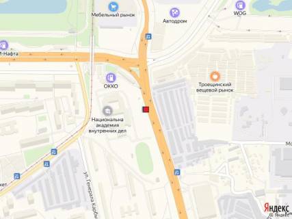 Нестандарт A в Киеве, 1,25x2,10  вул. Генерала Карбишева, 3 (Вул. Братиславська, 3) схема