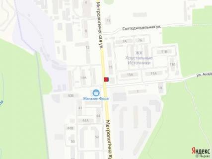 Билборд A в Киеве Вул. Метрологічна, 15 схема