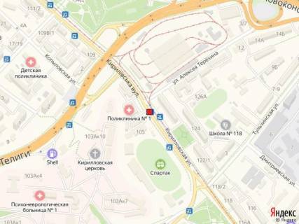 Білборд, Бігборд (Борд)  A у Києві вул. Кирилівська, 105 схема