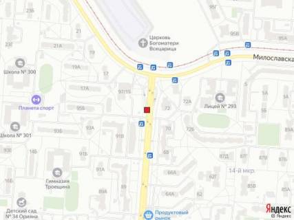 Билборд A в Киеве Просп. Маяковського, 95 схема