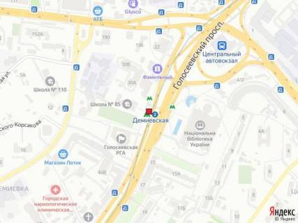 Билборд A в Киеве просп. Голосіївський, 30а-32 схема