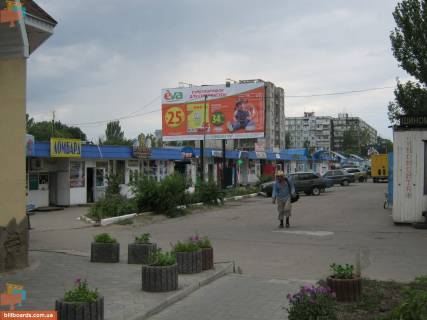 Билборд A в Запорожье 067_Запорожье_Александровский рынок-ул.Чумаченко/ Європейська вул. (Колиш. Малиновського вул.)-2.2 фото 1