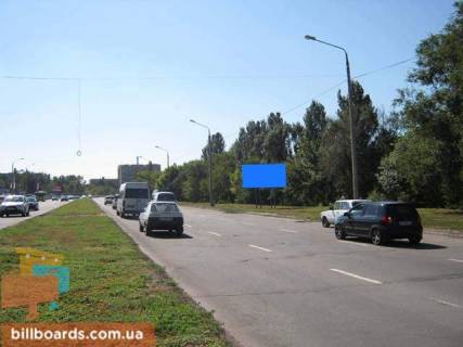 Билборд  в Запорожье Набережная маг. - ул. Глиссерная фото 1