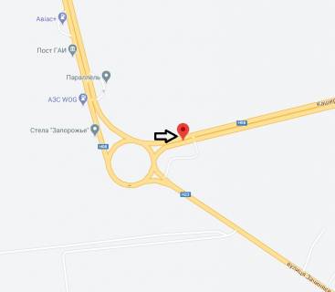 Билборд A в Запорожье, 3x6  111_Запоріжжя_ул.Тиражная  -въезд в город Первый щит схема