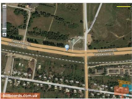 Білборд, Бігборд (Борд)  A у Запоріжжі, 3x6  145_Запорожье_ул.Тиражная 110м от въезда в Осипенкосвкий микрорайон  -въезд в город схема