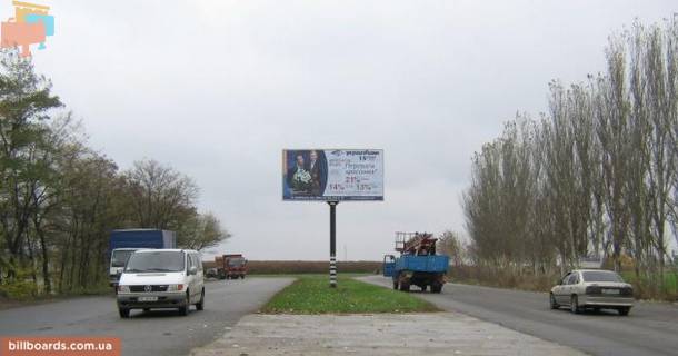 Билборд A в Запорожье, 3x6  112_Запоріжжя_ул.Тиражная 150м от трассы -выезд из города фото 1