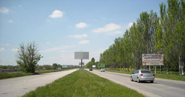 Билборд A в Запорожье, 3x6  142_Запорожье_ул.Тиражная 220от выезда из НИИ "Масленичных культур"-выезд из города фото 1
