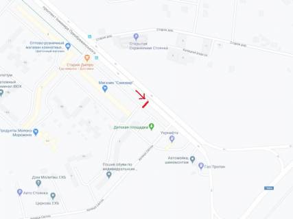Билборд A в Запорожье, 3x6  176_пр. Инженера Преображенского д.1 схема
