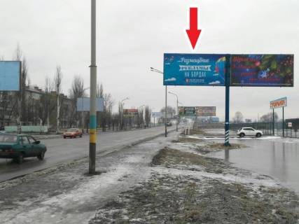 Билборд A в Павлограде, 3х6  вул. Дніпровська, 129 (Центр, Варус, поворот на вул. Богуна Івана) фото 1